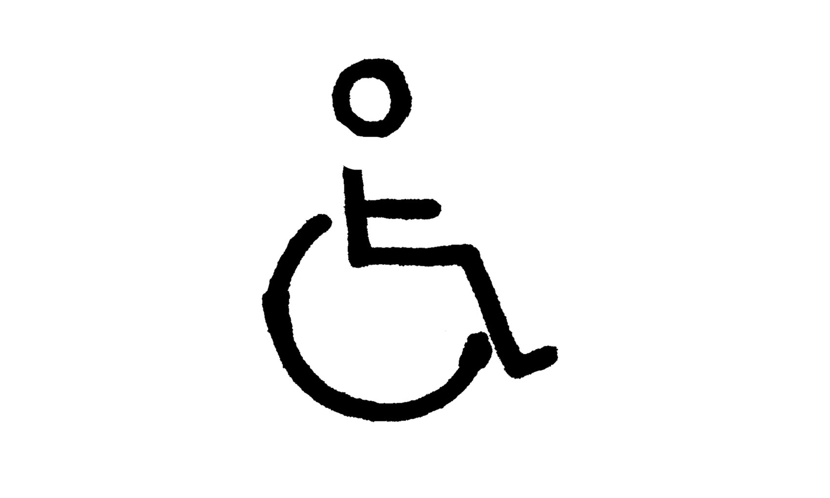 Pictogramme spectateur à mobilité réduite