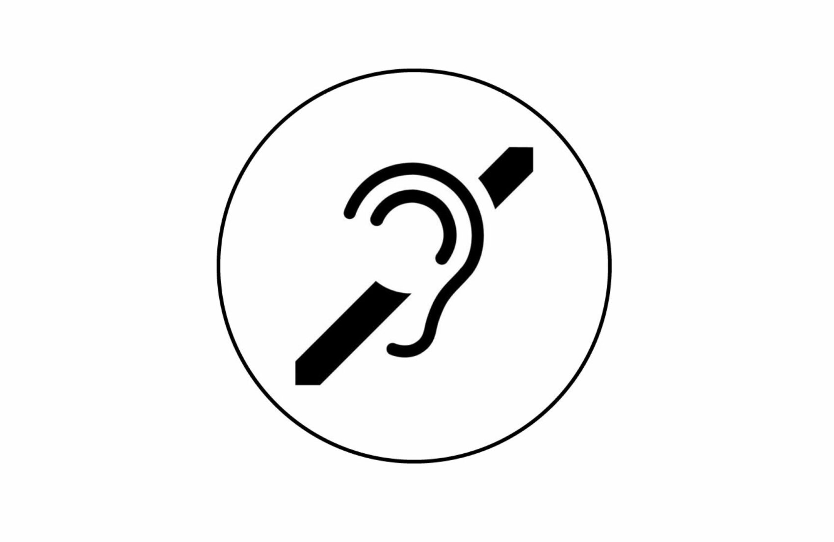 Pictogramme spectateur sourds et malentendants