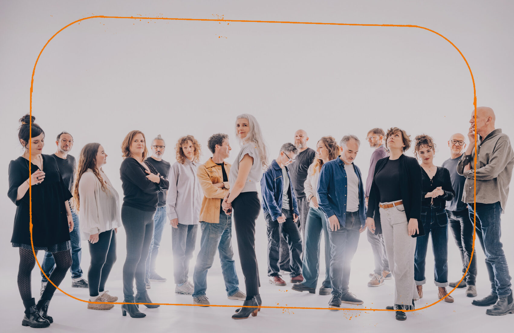 Photo de groupe de l'Orchestre National de Jazz 