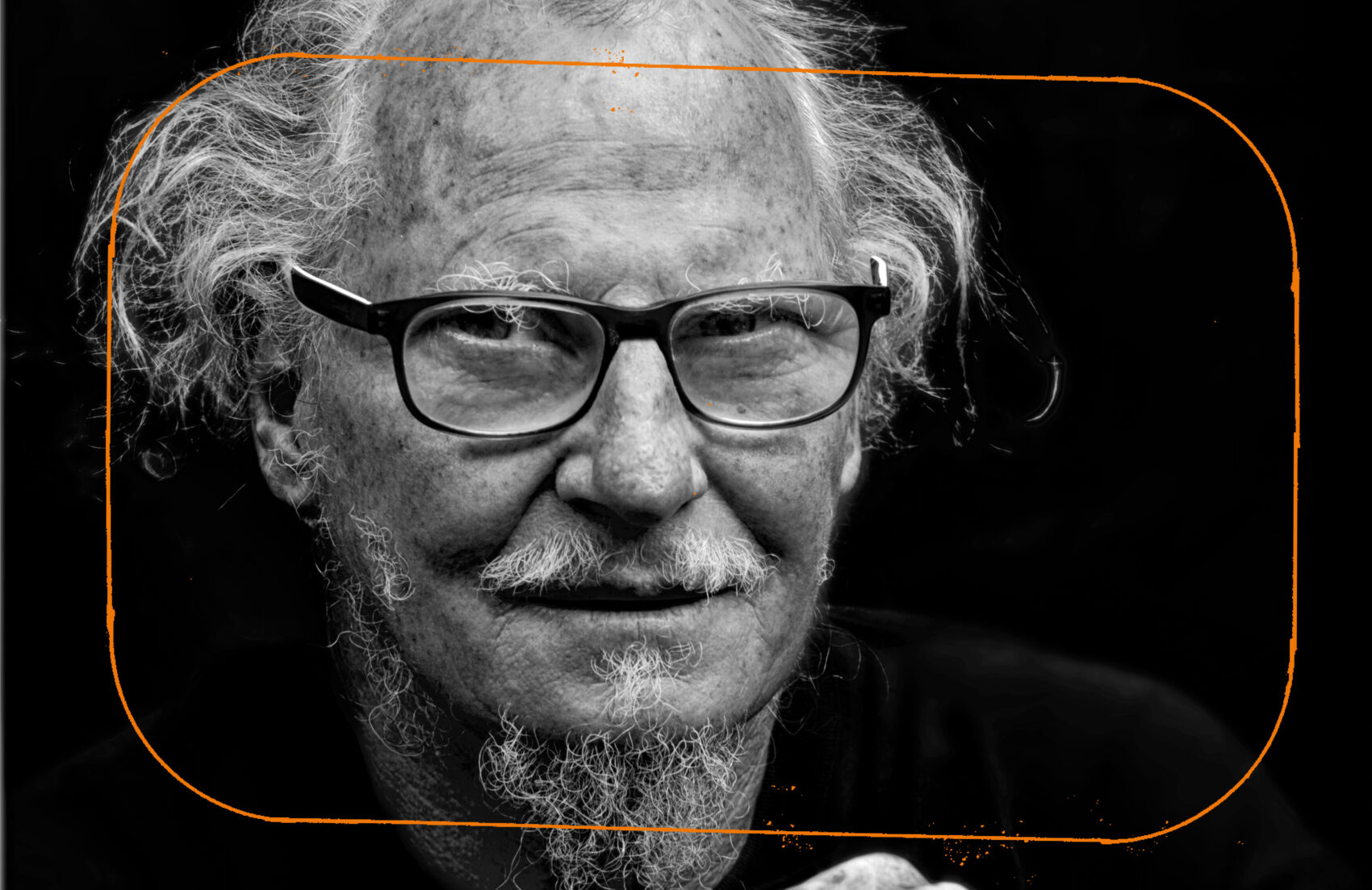 Portrait de Danyel Waro en noir et blanc