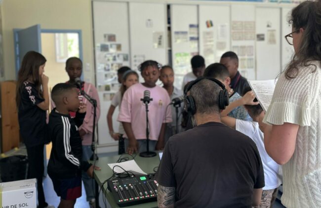 Les enfants au micro - La Soufflerie
